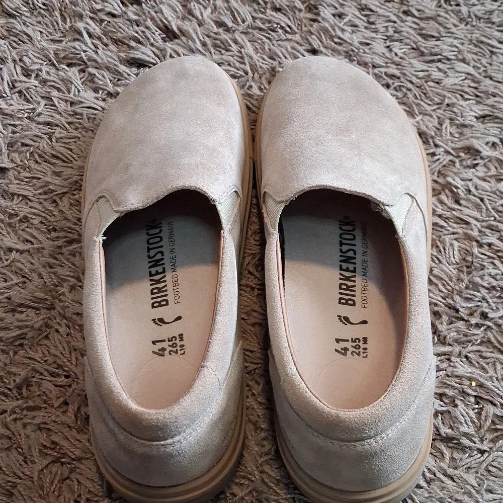 Birkenstock Loafers Shoe Size 41 Oswego Suede Like New! Women's - Picture 3 of 5